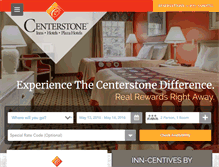 Tablet Screenshot of centerstonehotels.com
